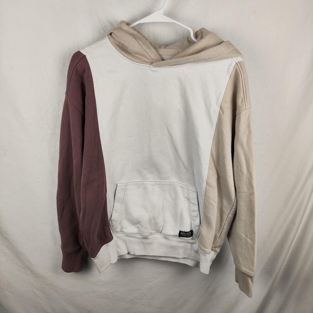 Hollister Hoodie Teens XS Multi Colorblock Fleece Kangaroo Pocket Sweatshirt